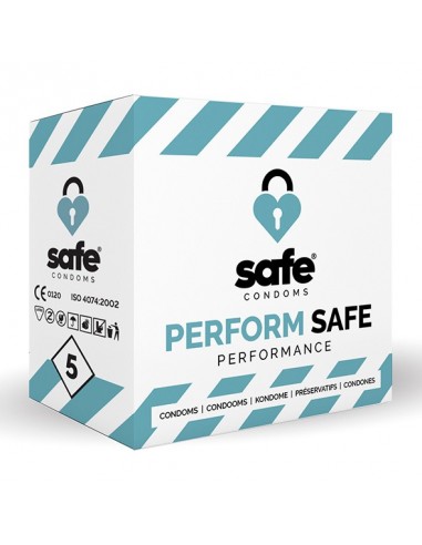 SAFE - Condoms Perform Safe Performance (5 pcs) - Prezerwatywy klasyczne - 1