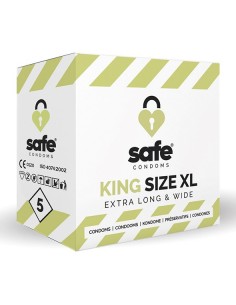 SAFE - Condoms King Size XL Extra Long / Wide (5 pcs) - Prezerwatywy klasyczne - 1