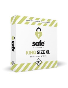SAFE - Condoms King Size XL Extra Long / Wide (36 pcs) - Prezerwatywy klasyczne - 1