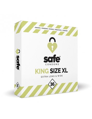 SAFE - Condoms King Size XL Extra Long / Wide (36 pcs) - Prezerwatywy klasyczne - 1