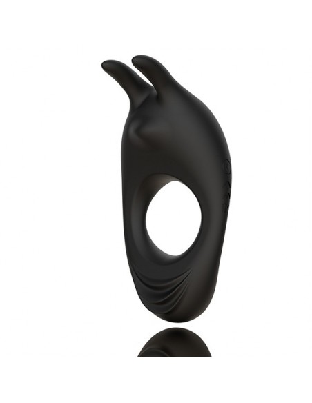 Zeus Dual Vibe Cock Ring Black - Pierścienie erekcyjne wibrujące - 2