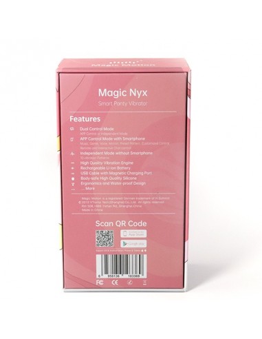 Magic Motion - Nyx Smart Panty Vibrator - WIBRATORY STEROWANE TELEFONEM - 5