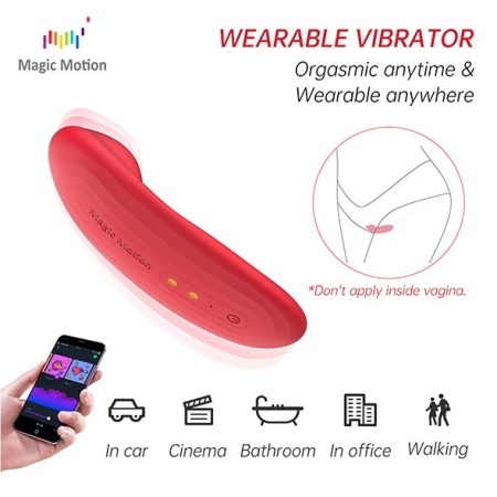 Wibrator do majtek Nyx 8,8 x 4 x 1,3 cm czerwony - 8