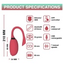 Wibrator Magic Motion Fugu Smart Red - 7