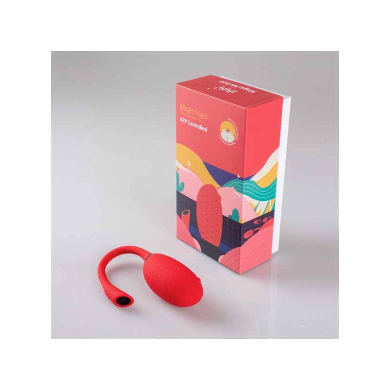 Wibrator Magic Motion Fugu Smart Red - 9