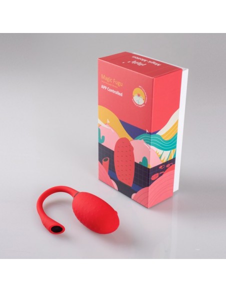 Magic Motion - Fugu Smart Wearable Vibrator Red - WIBRATORY STEROWANE TELEFONEM - 9