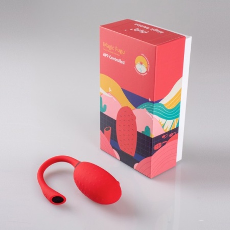 Wibrator Magic Motion Fugu Smart Red - 9