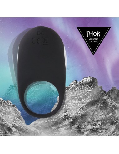 Thor Cockring Black - Pierścienie erekcyjne wibrujące - 2