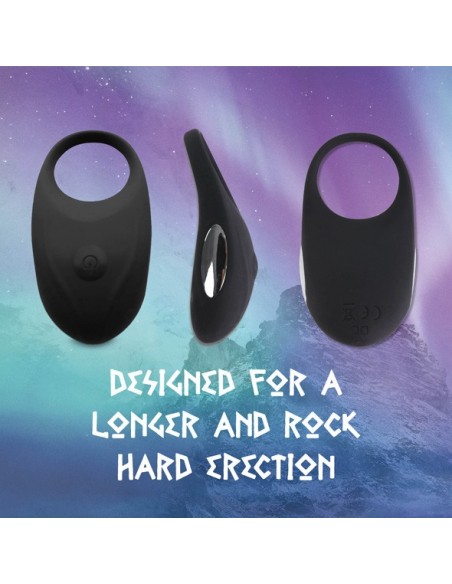 Thor Cockring Black - Pierścienie erekcyjne wibrujące - 4