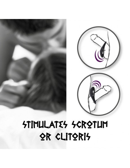 Thor Cockring Black - Pierścienie erekcyjne wibrujące - 5