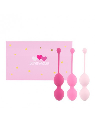 FeelzToys - FemmeFit Advanced Pelvic Muscle Training Set 3 pcs - Zestawy Kulek Gejszy - 1
