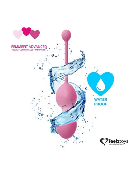 FeelzToys - FemmeFit Advanced Pelvic Muscle Training Set 3 pcs - Zestawy Kulek Gejszy - 6