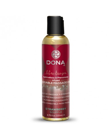 Kissable Massage Oil Strawberry Soufflé 110 ml - Olejki i żele do masażu - 1