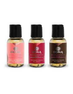 Massage Gift Set Flavored 3 X 30 ml - Olejki i żele do masażu - 1 2