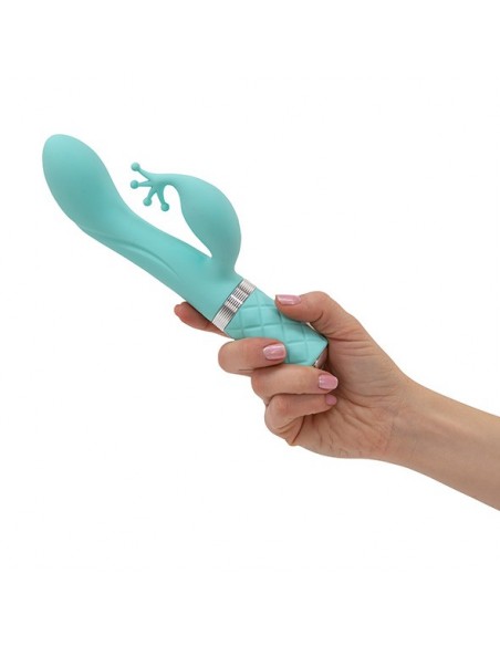Pillow Talk - Kinky Rabbit / G-Spot Vibrator Teal - Wibratory Króliczki - 3