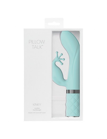 Pillow Talk - Kinky Rabbit / G-Spot Vibrator Teal - Wibratory Króliczki - 5