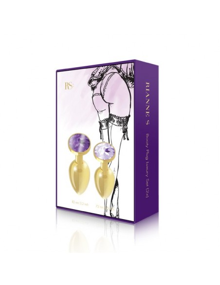 RS - Soiree - Booty Plug Original Luxury Set 2x Gold - Zestawy Korków Analnych - 3