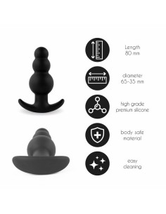 Plugz Butt Plug Black Nr. 1 - Duże Korki Analne - 1 2