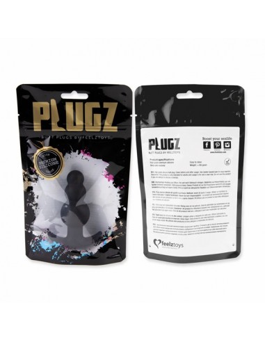 Plugz Butt Plug Black Nr. 1 - Duże Korki Analne - 3