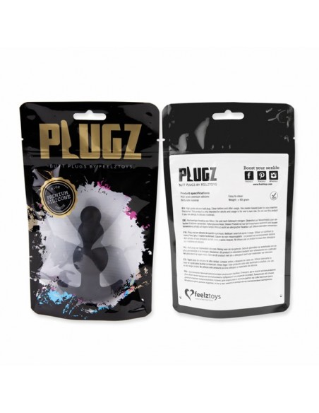 Plugz Butt Plug Black Nr. 1 - Duże Korki Analne - 3