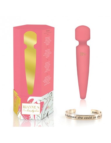 RS - Essentials - Bella Mini Body Wand Coral - Wibratory Magic Wand - 6