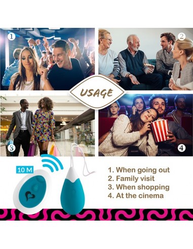 Jajeczko Wibrujące Anna Remote Deep Green - Wibratory Jajeczka - 6