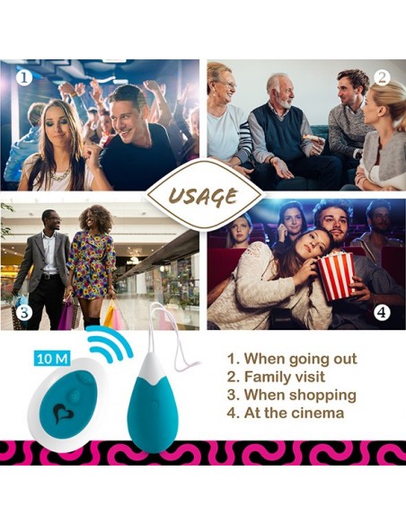 Jajeczko Wibrujące Anna Remote Deep Green - Wibratory Jajeczka - 6