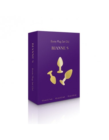 RS - Soiree - Booty Plug Original Set 3x Black - Zestawy Korków Analnych - 3