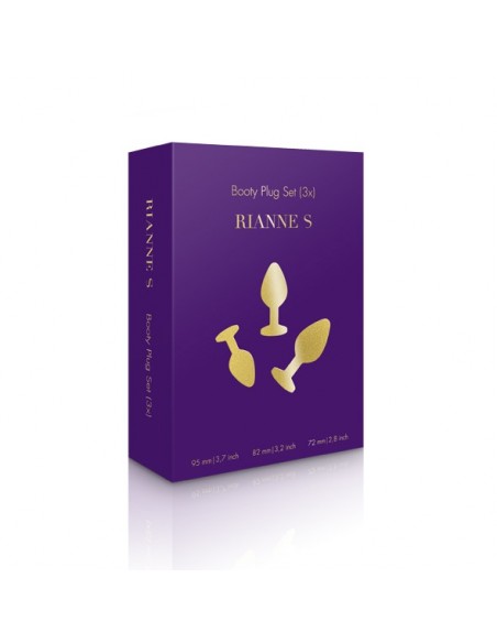 RS - Soiree - Booty Plug Original Set 3x Black - Zestawy Korków Analnych - 3