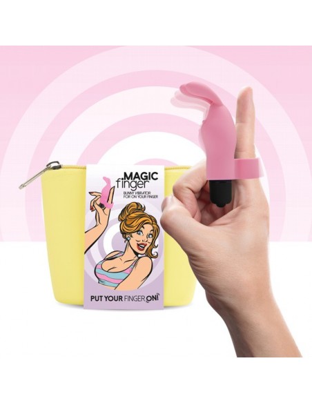 FeelzToys - Magic Finger Vibrator Pink - Nakładki na palce - 1