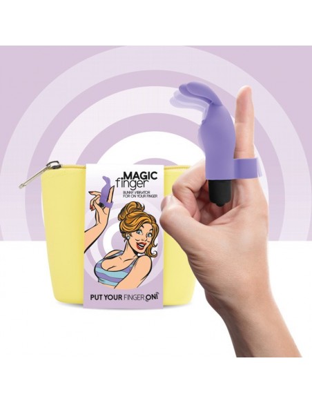 Magic Finger Vibrator Purple - Nakładki na palce - 1