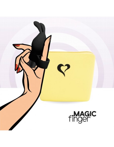 FeelzToys - Magic Finger Vibrator Black - Nakładki na palce - 4