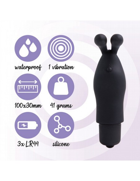 FeelzToys - Magic Finger Vibrator Black - Nakładki na palce - 5