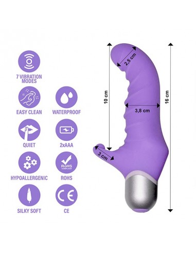 FeelzToys - Fonzie Vibrator Purple - Wibratory Punktu G - 4