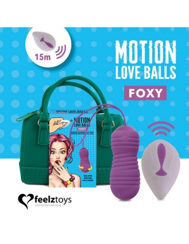 Remote Controlled Motion Love Balls Foxy - Kulki Gejszy i Jajeczka Wibrujące - 1