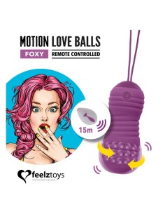 Remote Controlled Motion Love Balls Foxy - Kulki Gejszy i Jajeczka Wibrujące - 1 2