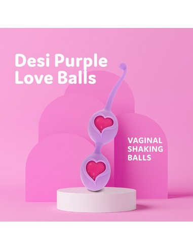 FeelzToys - Desi Love Balls Purple - Kulki Gejszy Podwójne i Pojedyncze - 2