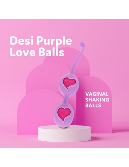FeelzToys - Desi Love Balls Purple - Kulki Gejszy Podwójne i Pojedyncze - 2