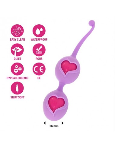 FeelzToys - Desi Love Balls Purple - Kulki Gejszy Podwójne i Pojedyncze - 4