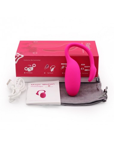 Magic Motion - Flamingo Vibrating Bullet - WIBRATORY STEROWANE TELEFONEM - 5