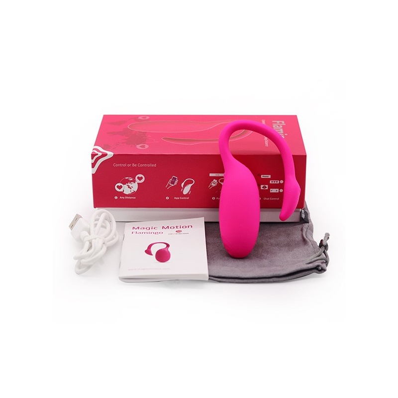 Pocisk wibrujący Magic Motion Flamingo 7,2 cm, różowy - 5