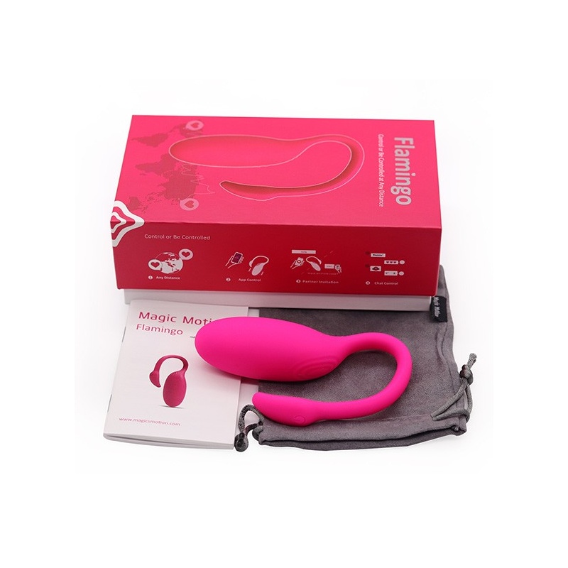 Pocisk wibrujący Magic Motion Flamingo 7,2 cm, różowy - 6