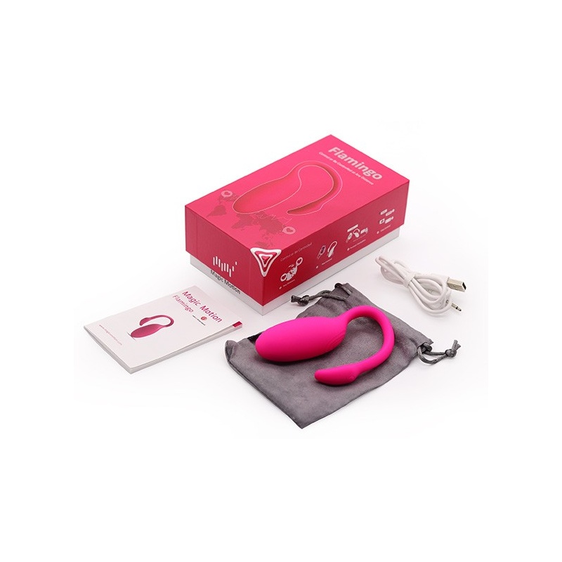 Pocisk wibrujący Magic Motion Flamingo 7,2 cm, różowy - 7