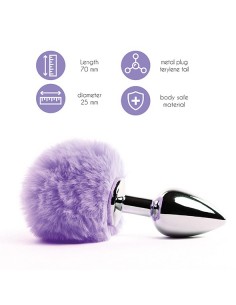 FeelzToys - Bunny Tails Butt Plug Purple - Korki analne z ogonkiem - 1 2
