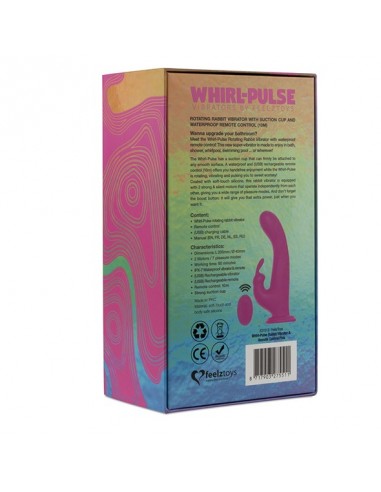 Feelztoys - Whirl-Pulse Rotating Rabbit Vibrator / Remote Control Pink - Wibratory Króliczki - 9