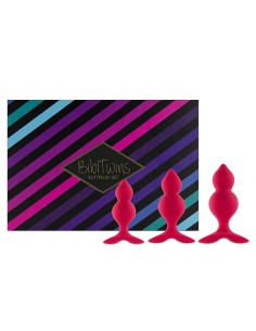 Bibi Twin Butt Plug Set 3 Pcs Pink - Zestawy Korków Analnych - 1
