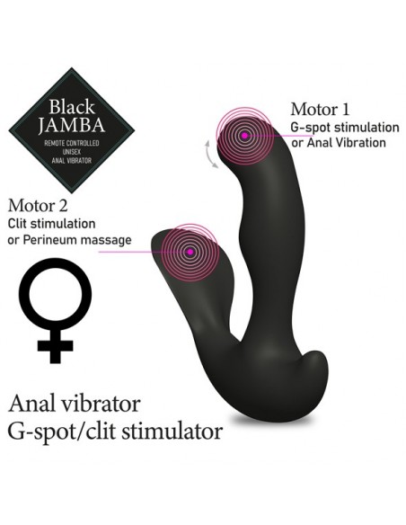 FeelzToys - Black Jamba Anal Vibrator - Masażery i stymulatory prostaty - 4