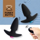 Zestaw 2 wibrujących zatyczek analnych FeelzToys FunkyButts 3,7 cm x 10,6 cm - 1