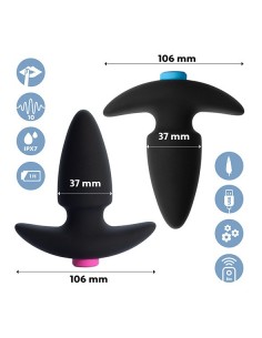 Feelztoys - Funkybutts Remote Controlled Butt Plug Set For Couples - Kulki i korki analne wibrujące - 1 2