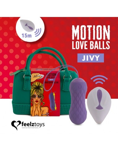 Remote Controlled Motion Love Balls Jivy - Kulki Gejszy i Jajeczka Wibrujące - 1